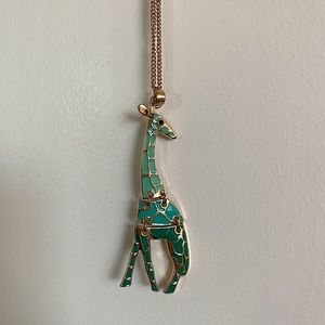 15” chain giraffe pendant necklace